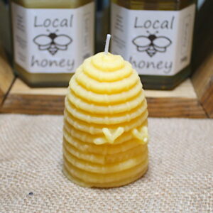 Large Skep Candle Heartlands Honey